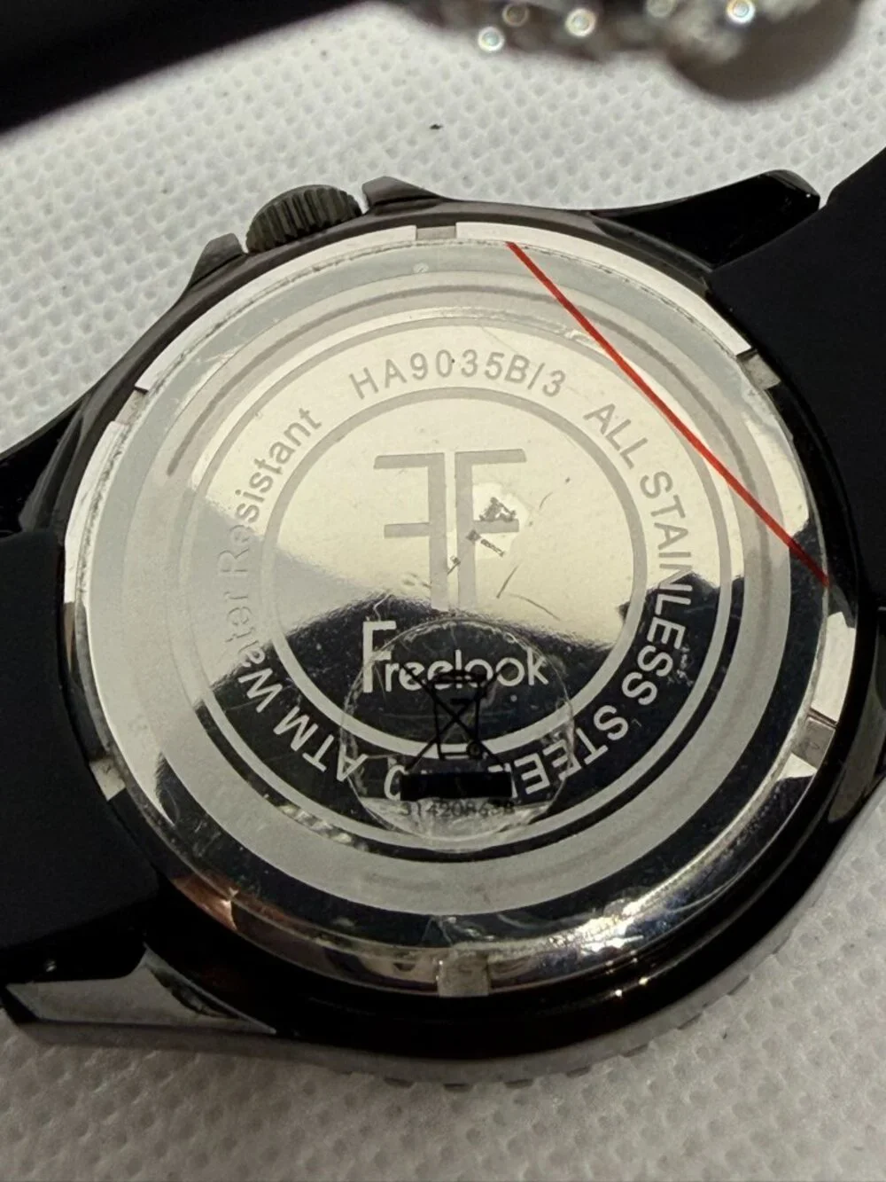 Freelook Aquamarina Mens Black Grey Diver Sport 41mm 100M Watch HA9035B/3